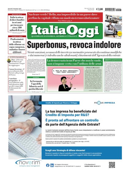 Italia oggi : quotidiano di economia finanza e politica